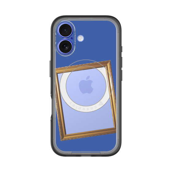 スリムプロテクションプレミアムケース with MagSafe［ Photo Frame - Blue ］