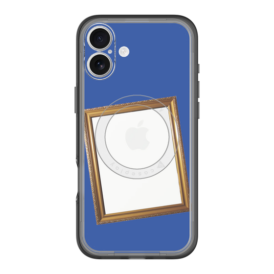 スリムプロテクションプレミアムケース with MagSafe［ Photo Frame - Blue ］