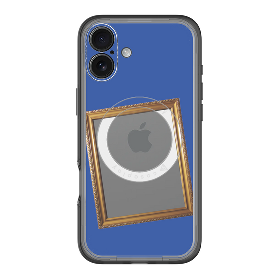 スリムプロテクションプレミアムケース with MagSafe［ Photo Frame - Blue ］