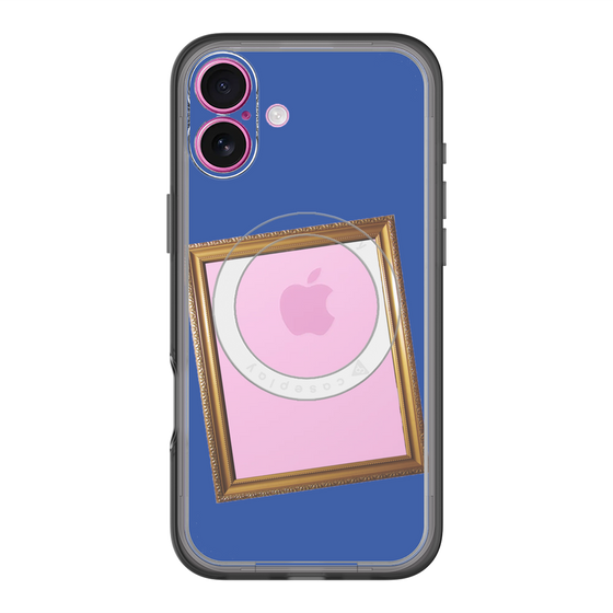スリムプロテクションプレミアムケース with MagSafe［ Photo Frame - Blue ］