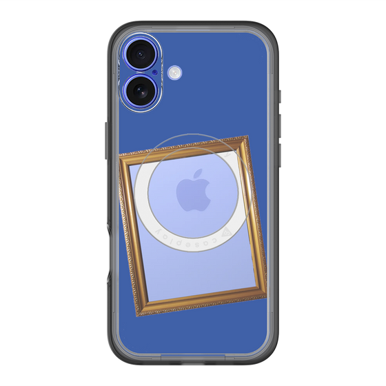 スリムプロテクションプレミアムケース with MagSafe［ Photo Frame - Blue ］