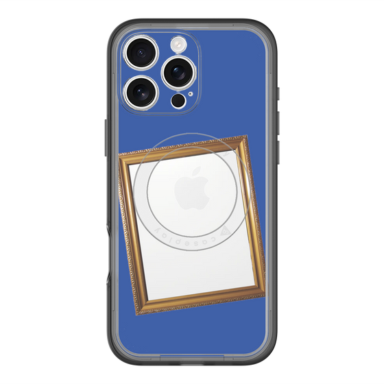 スリムプロテクションプレミアムケース with MagSafe［ Photo Frame - Blue ］