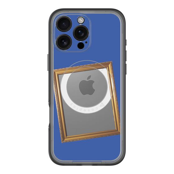 スリムプロテクションプレミアムケース with MagSafe［ Photo Frame - Blue ］