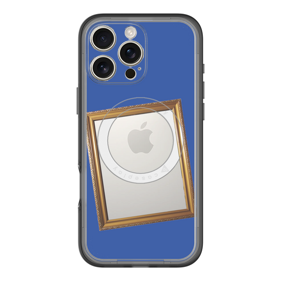 スリムプロテクションプレミアムケース with MagSafe［ Photo Frame - Blue ］
