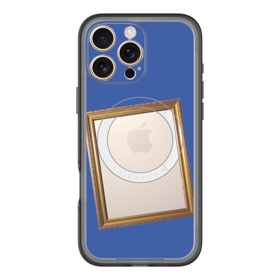 スリムプロテクションプレミアムケース with MagSafe［ Photo Frame - Blue ］