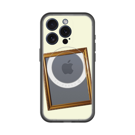 スリムプロテクションプレミアムケース with MagSafe［ Photo Frame - Ivory ］