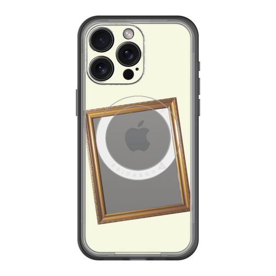 スリムプロテクションプレミアムケース with MagSafe［ Photo Frame - Ivory ］