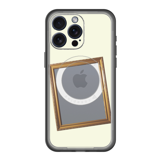 スリムプロテクションプレミアムケース with MagSafe［ Photo Frame - Ivory ］