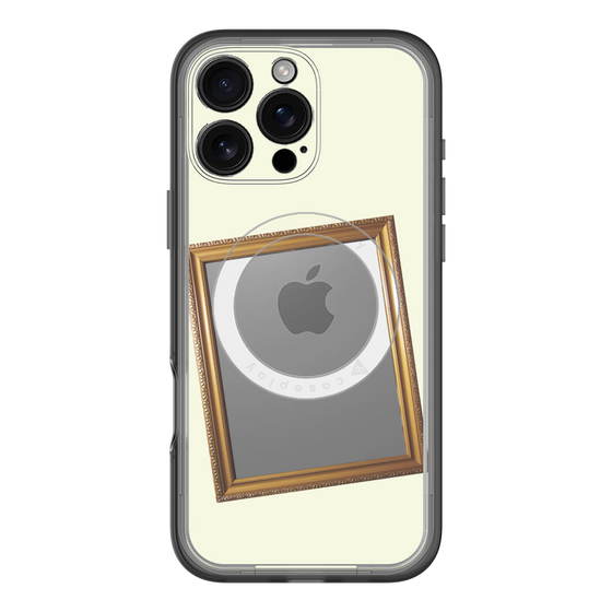 スリムプロテクションプレミアムケース with MagSafe［ Photo Frame - Ivory ］