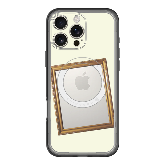 スリムプロテクションプレミアムケース with MagSafe［ Photo Frame - Ivory ］