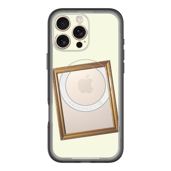 スリムプロテクションプレミアムケース with MagSafe［ Photo Frame - Ivory ］