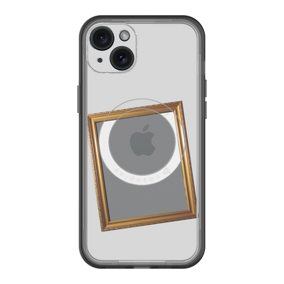 スリムプロテクションプレミアムケース with MagSafe［ Photo Frame - Light Gray ］