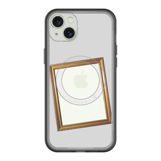 スリムプロテクションプレミアムケース with MagSafe［ Photo Frame - Light Gray ］