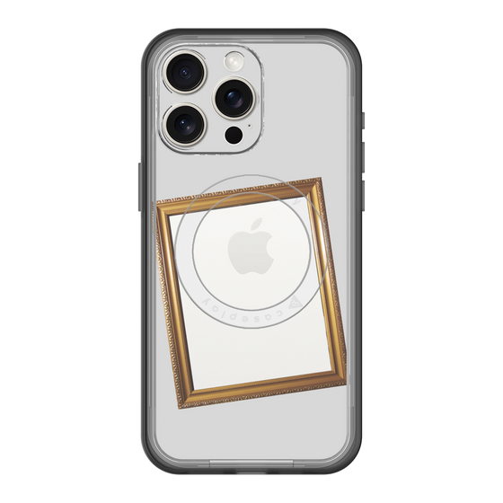 スリムプロテクションプレミアムケース with MagSafe［ Photo Frame - Light Gray ］