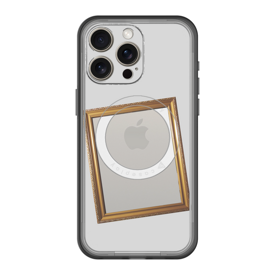 スリムプロテクションプレミアムケース with MagSafe［ Photo Frame - Light Gray ］