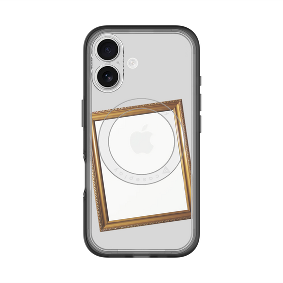 スリムプロテクションプレミアムケース with MagSafe［ Photo Frame - Light Gray ］