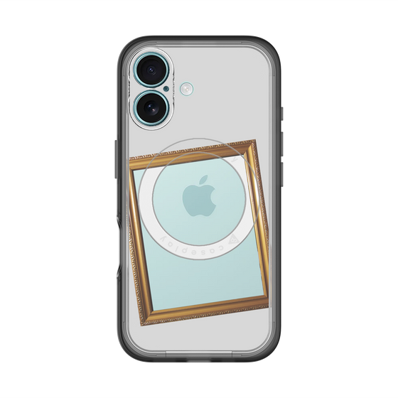 スリムプロテクションプレミアムケース with MagSafe［ Photo Frame - Light Gray ］