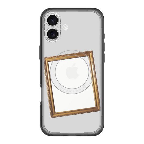 スリムプロテクションプレミアムケース with MagSafe［ Photo Frame - Light Gray ］