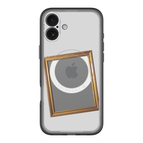 スリムプロテクションプレミアムケース with MagSafe［ Photo Frame - Light Gray ］