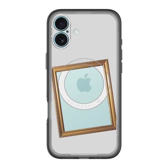 スリムプロテクションプレミアムケース with MagSafe［ Photo Frame - Light Gray ］