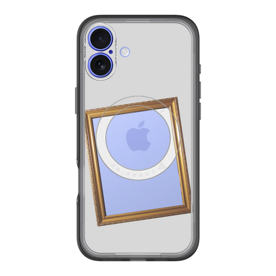スリムプロテクションプレミアムケース with MagSafe［ Photo Frame - Light Gray ］