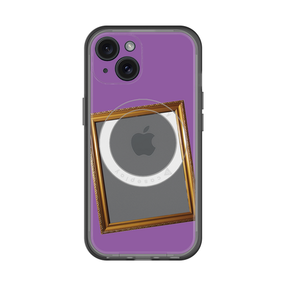 スリムプロテクションプレミアムケース with MagSafe［ Photo Frame - Purple ］