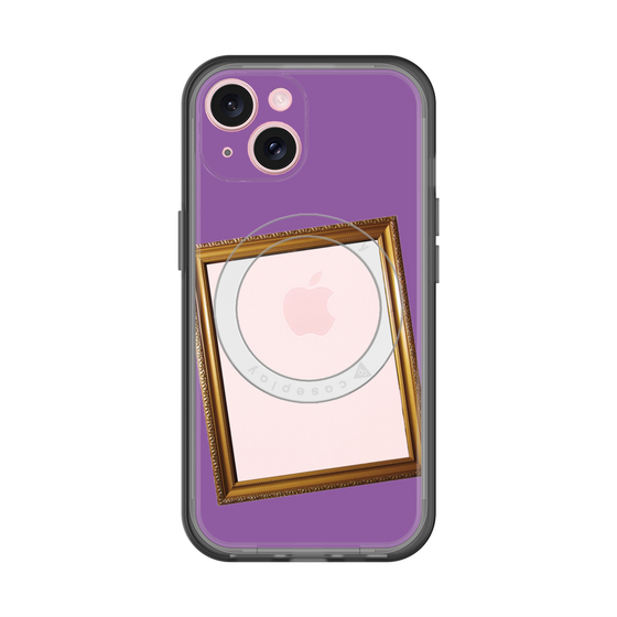 スリムプロテクションプレミアムケース with MagSafe［ Photo Frame - Purple ］