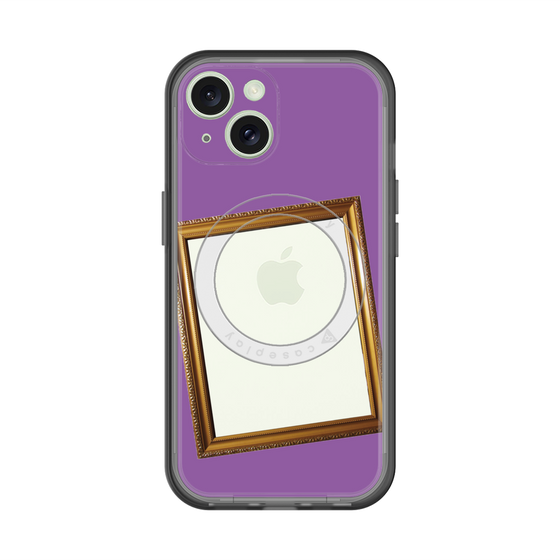 スリムプロテクションプレミアムケース with MagSafe［ Photo Frame - Purple ］