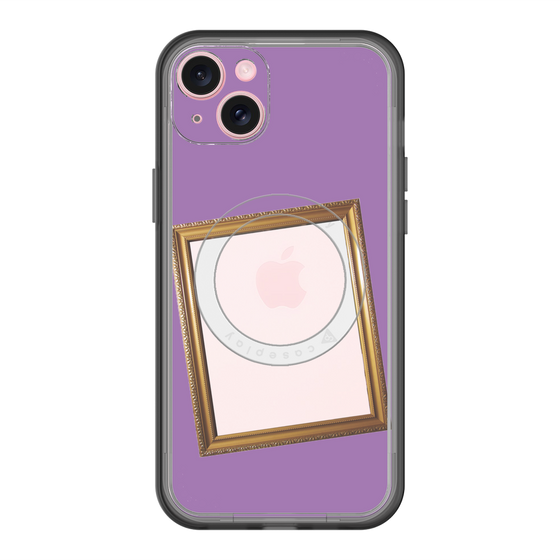 スリムプロテクションプレミアムケース with MagSafe［ Photo Frame - Purple ］