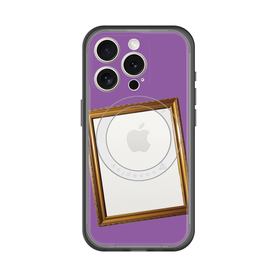 スリムプロテクションプレミアムケース with MagSafe［ Photo Frame - Purple ］