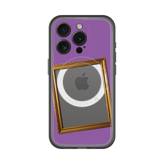 スリムプロテクションプレミアムケース with MagSafe［ Photo Frame - Purple ］