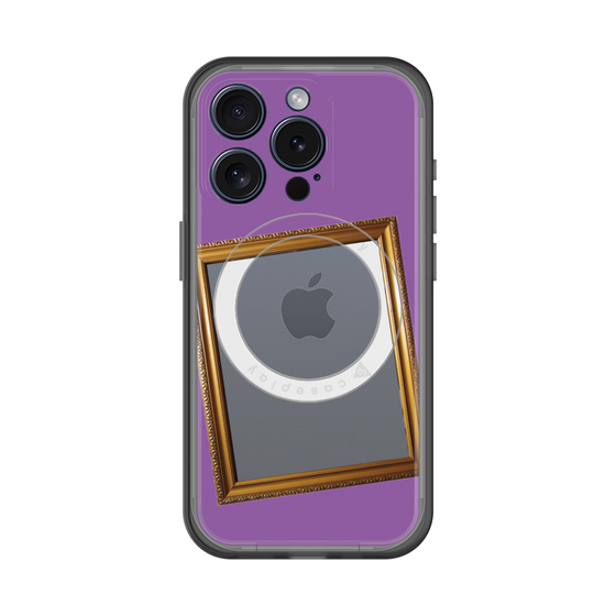スリムプロテクションプレミアムケース with MagSafe［ Photo Frame - Purple ］