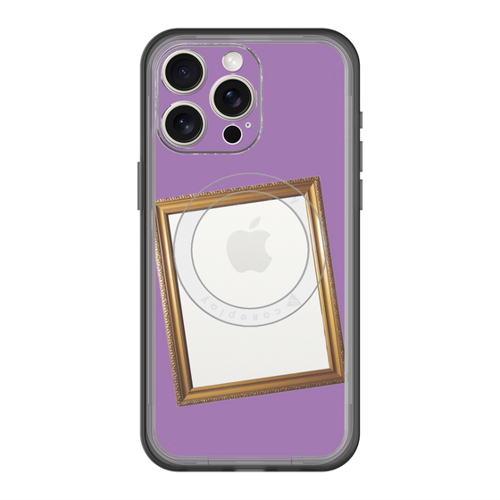 スリムプロテクションプレミアムケース with MagSafe［ Photo Frame - Purple ］