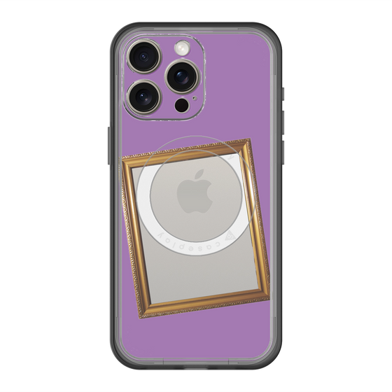 スリムプロテクションプレミアムケース with MagSafe［ Photo Frame - Purple ］