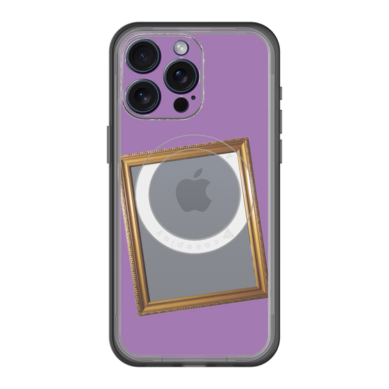 スリムプロテクションプレミアムケース with MagSafe［ Photo Frame - Purple ］