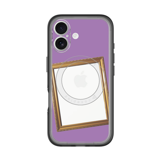 スリムプロテクションプレミアムケース with MagSafe［ Photo Frame - Purple ］