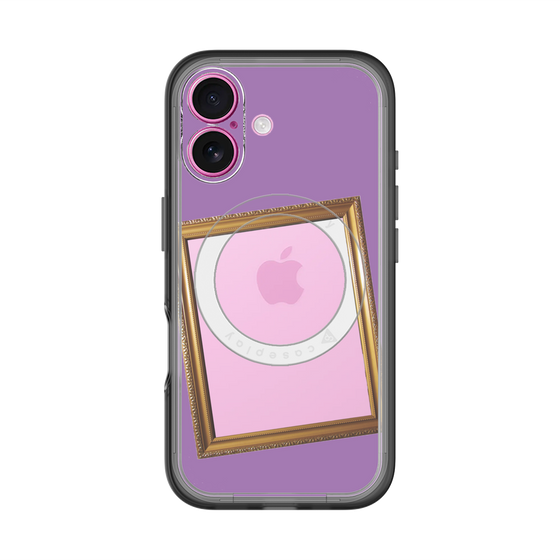 スリムプロテクションプレミアムケース with MagSafe［ Photo Frame - Purple ］