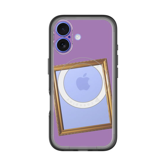 スリムプロテクションプレミアムケース with MagSafe［ Photo Frame - Purple ］
