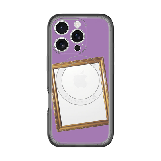 スリムプロテクションプレミアムケース with MagSafe［ Photo Frame - Purple ］