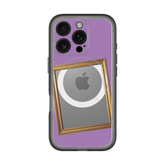 スリムプロテクションプレミアムケース with MagSafe［ Photo Frame - Purple ］
