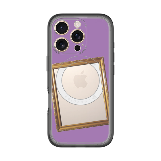 スリムプロテクションプレミアムケース with MagSafe［ Photo Frame - Purple ］