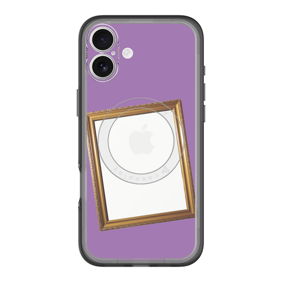 スリムプロテクションプレミアムケース with MagSafe［ Photo Frame - Purple ］
