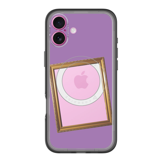 スリムプロテクションプレミアムケース with MagSafe［ Photo Frame - Purple ］