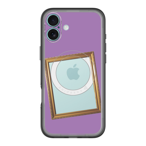 スリムプロテクションプレミアムケース with MagSafe［ Photo Frame - Purple ］