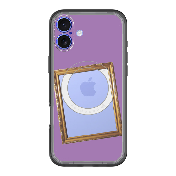 スリムプロテクションプレミアムケース with MagSafe［ Photo Frame - Purple ］