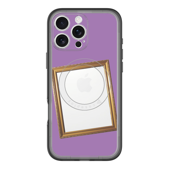 スリムプロテクションプレミアムケース with MagSafe［ Photo Frame - Purple ］