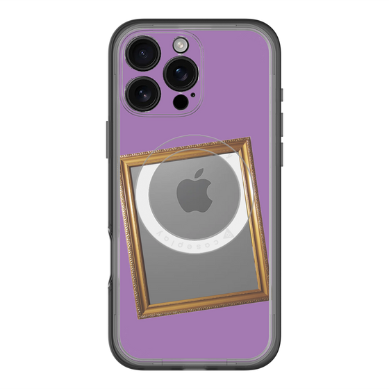 スリムプロテクションプレミアムケース with MagSafe［ Photo Frame - Purple ］