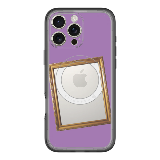 スリムプロテクションプレミアムケース with MagSafe［ Photo Frame - Purple ］