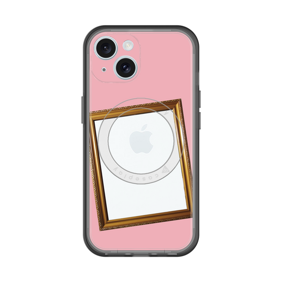 スリムプロテクションプレミアムケース with MagSafe［ Photo Frame - Pink ］