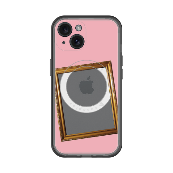 スリムプロテクションプレミアムケース with MagSafe［ Photo Frame - Pink ］